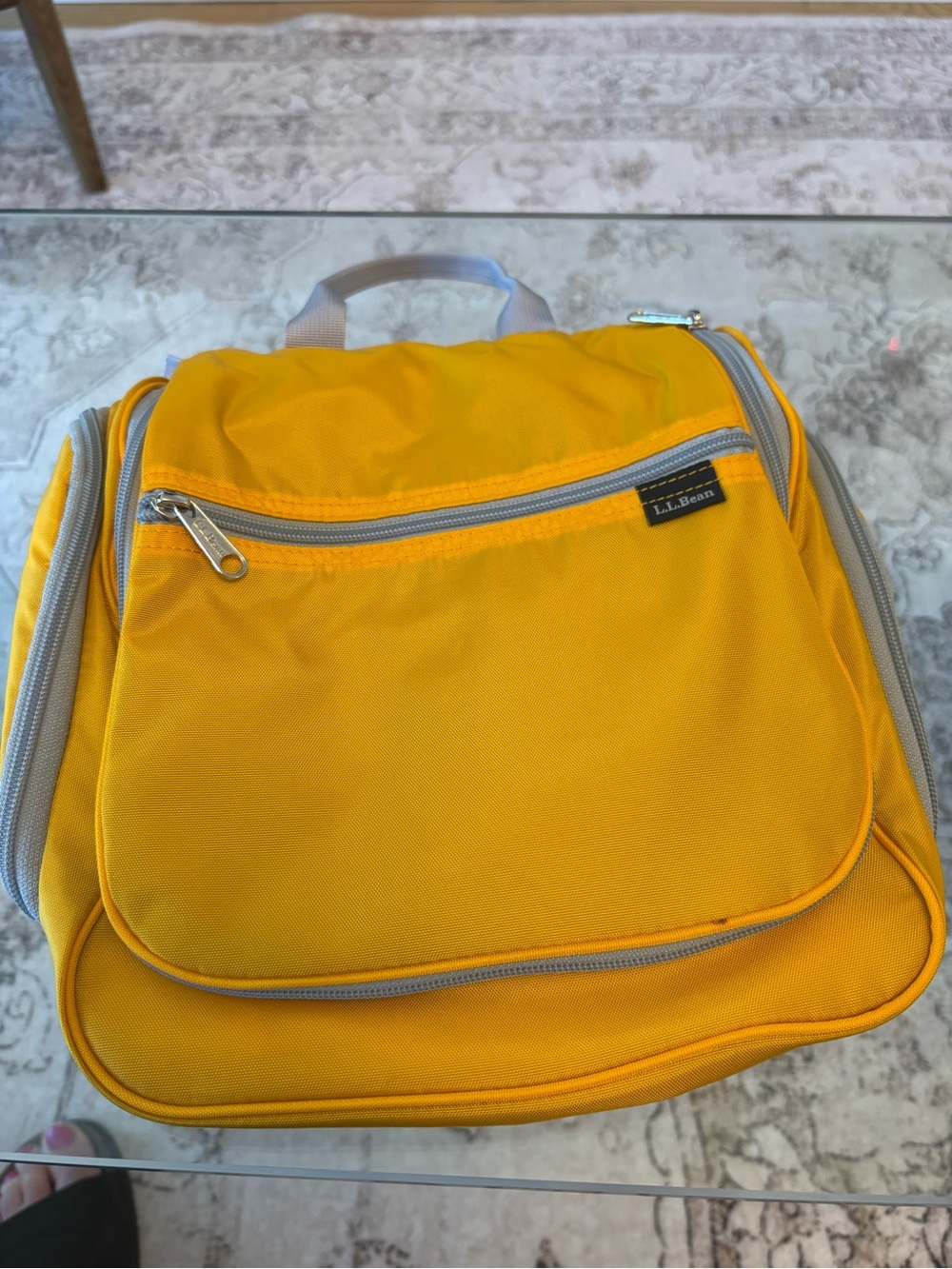 L.L.Bean Yellow Travel Toiletry Organizer